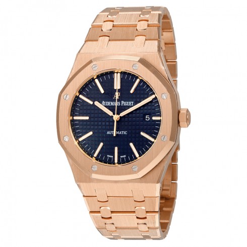 Audemars Piguet Royal Oak Automatic Blue Dial 18kt Pink Gold Men's Watch 15400OROO1220OR03 watches