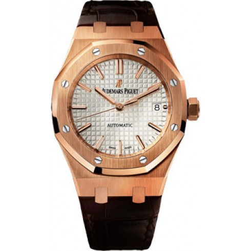 Audemars Piguet Royal Oak Automatic Silver Dial 18 kt Rose Gold Men's Watch 15450OR.OO.D088CR.01 watches