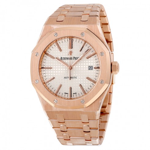 Audemars Piguet Royal Oak Automatic Silver Dial 18kt Rose Gold Men's Watch 15400OROO1220OR02 watches