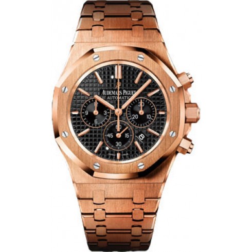 Replica Audemars Piguet Royal Oak Chronograph Black Dial Men's Watch 26320OROO1220OR01 Watch