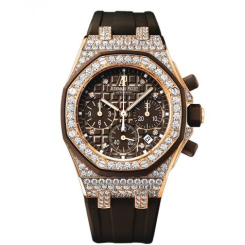 Audemars Piguet Royal Oak Diamond Chronograph 18 kt Rose Gold Ladies Watch 26092OK.ZZ.D080CA.01 watches