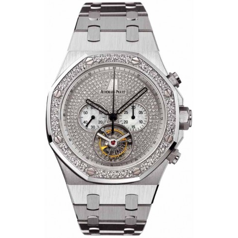 Replica Audemars Piguet Royal Oak Diamond Chronograph 18 kt White Gold Men's Watch 26039BC.ZZ.1205BC.01 Watch
