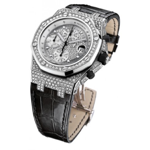 Audemars Piguet Royal Oak Diamond Chronograph 18 kt White Gold Men's Watch 26067BC.ZZ.D002CR.01 watches