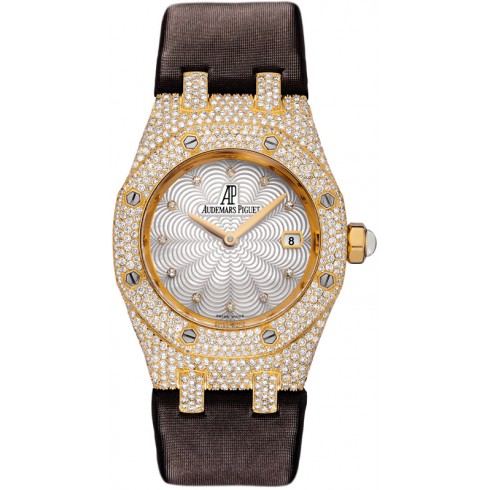 Audemars Piguet Royal Oak Diamond Mother of Pearl Dial Gold Ladies Watch 67605BA.ZZ.D080SU.01 watches