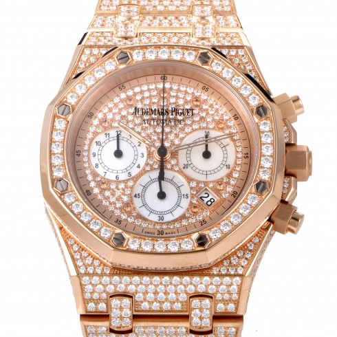 Audemars Piguet Royal Oak Diamond Pave 18K Rose Gold Men's Watch 25978OR.ZZ.1190OR.01 watches