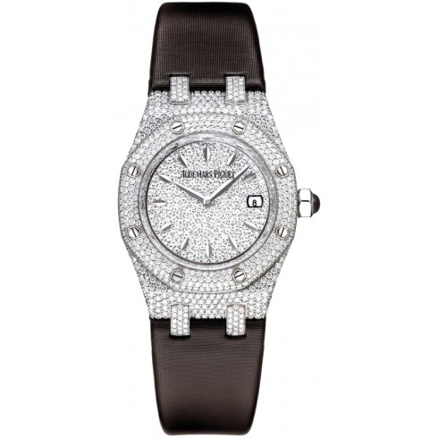 Replica Audemars Piguet Royal Oak Diamond Pave White Gold Ladies Watch 67605BC.ZZ.D004SU.01 Watch