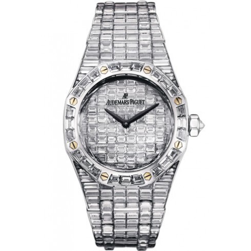 Replica Audemars Piguet Royal Oak Diamond Pave White Gold Ladies Watch 67606BC.ZZ.9179BC.01 Watch