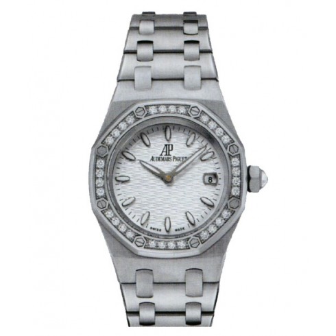 Audemars Piguet Royal Oak Diamond Silver Dial Stainless Steel Ladies Watch 67601ST.ZZ.1210ST.01 watches
