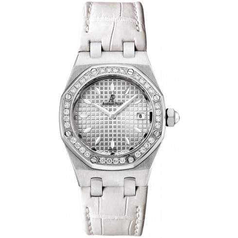 Replica Audemars Piguet Royal Oak Diamond Silver Dial Stainless Steel Ladies Watch 67601ST.ZZ.D012CR.02 Watch