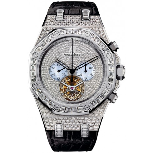 Audemars Piguet Royal Oak Diamond Tourbillon Chronograph White Gold Men's Watch 26116BC.ZZ.D002CR.01 watches