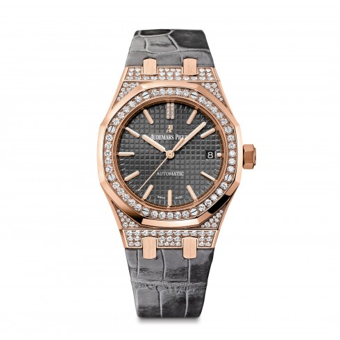 Audemars Piguet Royal Oak Grey Dial 18kt Pink Gold Ladies Watch 15452ORZZD003CR01 watches