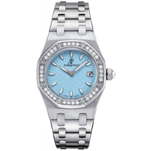 Audemars Piguet Royal Oak Lady Diamond Blue Dial Stainless Steel Ladies Watch 67601ST.ZZ.1210ST02 watches