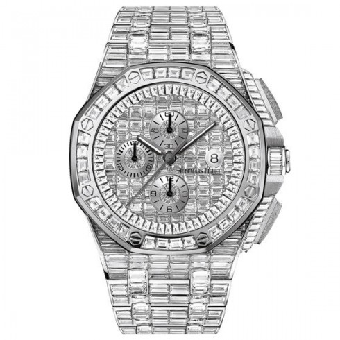 Audemars Piguet Royal Oak Offshore 18-carat White Gold Diamond Pave Automatic Men's Watch 26403BC.ZZ.8044BC.01 watches