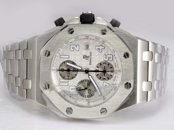 Audemars Piguet Royal Oak Offshore 25721ST.OO.1000ST.07 Silver Stainless Steel Strap 44mm Mens Watch watches