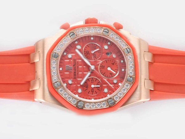 Audemars Piguet Royal Oak Offshore 25986CK.ZZ.D065CA.02 Rose Gold Case Red Dial Watch watches