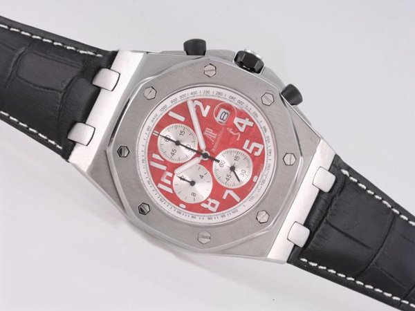 Audemars Piguet Royal Oak Offshore 26020ST.OO.D001IN.01.A Red Dial Automatic Round Watch watches
