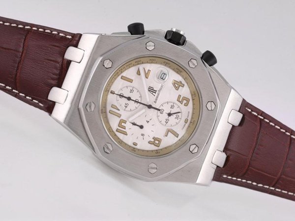 Audemars Piguet Royal Oak Offshore 26020ST.OO.D001IN.02.A Round White Dial Watch watches