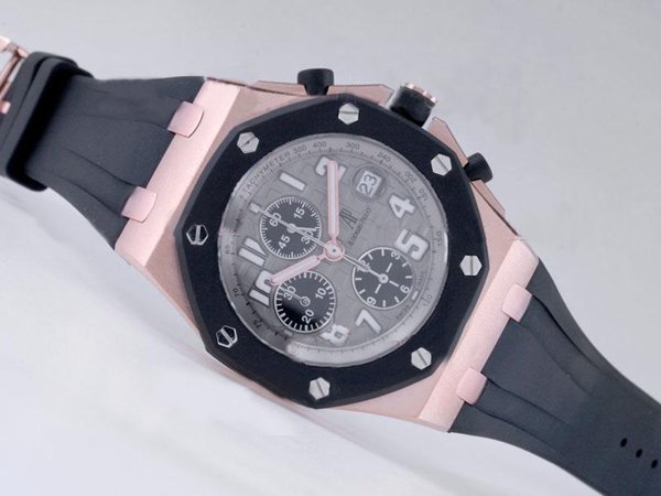 Audemars Piguet Royal Oak Offshore 26034TS.00.D001IN.01 Mens Rose Gold Case 44mm Watch watches