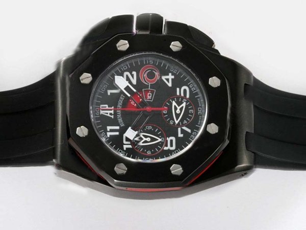 Audemars Piguet Royal Oak Offshore 26062FS.OO.A002CA.01 Black Rubber Strap Black Dial Round Watch watches