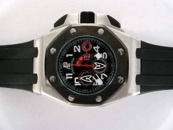 Audemars Piguet Royal Oak Offshore 26062FS.OO.A002CA.01 Round Black Dial Black Rubber Strap Watch watches