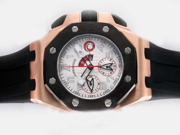 Audemars Piguet Royal Oak Offshore 26062OR.OO.A002CA.01 Round Black Rubber Strap Mens Watch watches