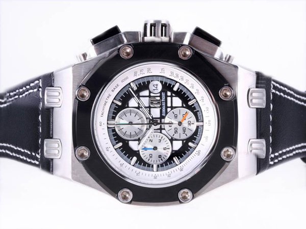 Audemars Piguet Royal Oak Offshore 26078PO.OO.D018CR.01 Mens Black Crocodile Leather Strap Watch watches
