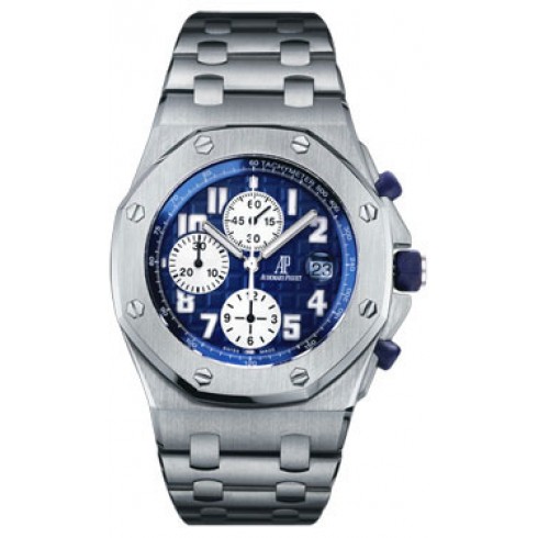 Audemars Piguet Royal Oak Offshore Automatic Chronograph Blue Dial Titanium Men's Watch 26170TI.OO.1000TI.04 watches