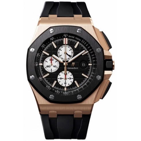 Audemars Piguet Royal Oak Offshore Black Mega Tapisserie Black Rubber Men's Watc watches