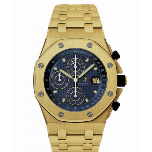 Audemars Piguet Royal Oak Offshore Blue Dial 18kt Yellow Gold Men's Watch 25721BA.OO.1000BA.02 watches