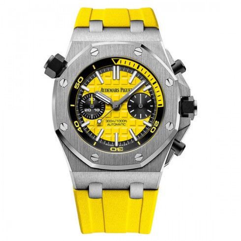 Audemars Piguet Royal Oak Offshore Diver Yellow Dial Automatic Men's Watch 26703ST.OO.A051CA.01 watches