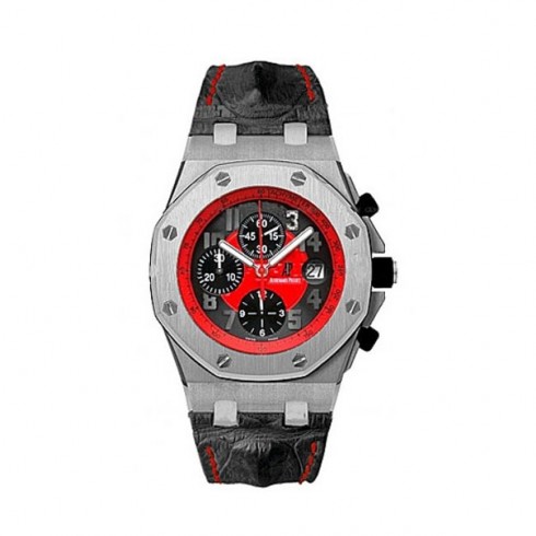 Audemars Piguet Royal Oak Offshore Masato Black Dial Leather Men's Watch 26195ST.OO.D101CR.01 watches