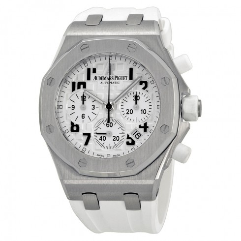 Audemars Piguet Royal Oak Offshore White Rubber Strap Chronograph Watch 26283ST-OO-D010CA-01 watches