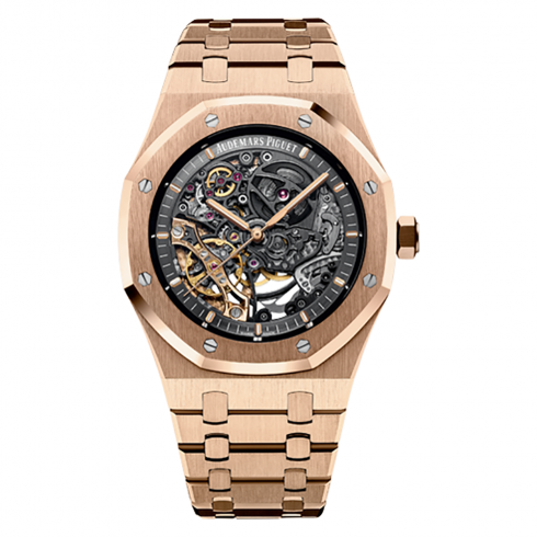 Audemars Piguet Royal Oak Slate Grey Dial 18 Carat Pink Gold Automatic Men's Watch 15407OR.OO.1220OR.01 watches