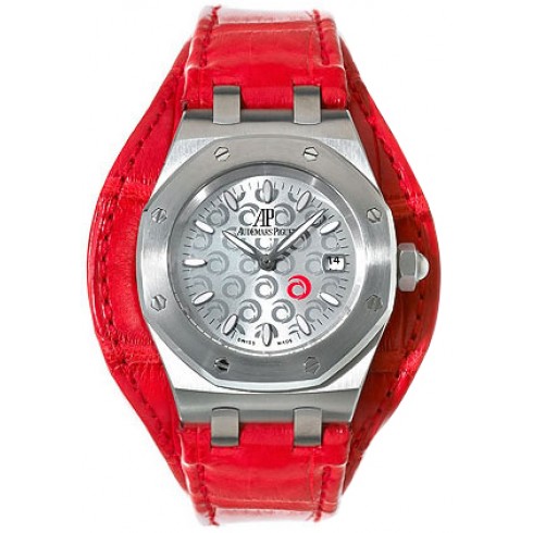 Audemars Piguet Royal Oak Steel Red Ladies Watch 67610ST.OO.D062CR.01 watches