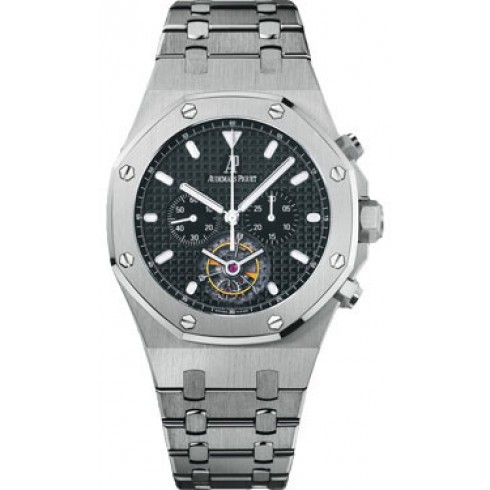 Audemars Piguet Royal Oak Tourbillion Chronograph Black Dial Steel Men's Watch 25977STOO1205ST02 watches