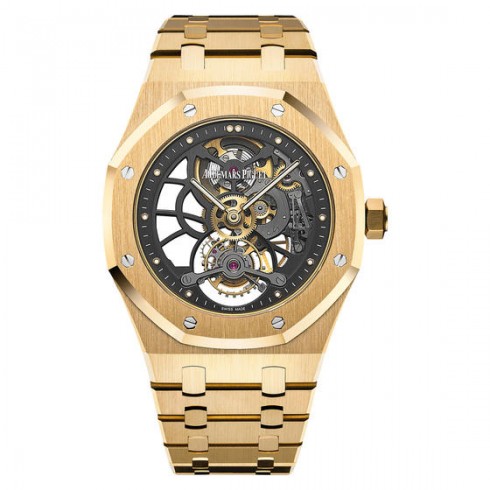 Audemars Piguet Royal Oak Tourbillion Extra- Thin Slate Grey Skeleton Dial 18 Carat Yellow Gold Men's Watch 26513BA.OO.1220BA.01 watches