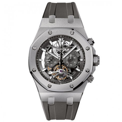 Audemars Piguet Royal Oak Tourbillion Slate Grey Skeleton Dial Automatic Men's Watch 26347TI.GG.D004CA.02 watches