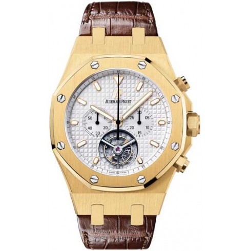 Replica Audemars Piguet Royal Oak Tourbillon Chronograph 18 kt Yellow Gold Men's Watch 25977BA.OO.D088CR.01 Watch