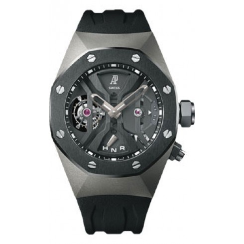 Audemars Piguet Tourbillon Concept Openworked Dial GMT Titanium Men's Watch 26560IO.OO.D002CA.01 watches