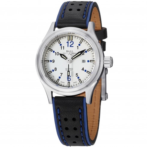 Ball Fireman Automatic Silver Dial Leather Mens Watch NL1088C-LJ-WHBE watches