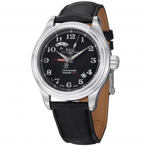 Ball Train Master Dual Time Automatic Black Dial Men's Watch GM1020D-LCJ-BK watches