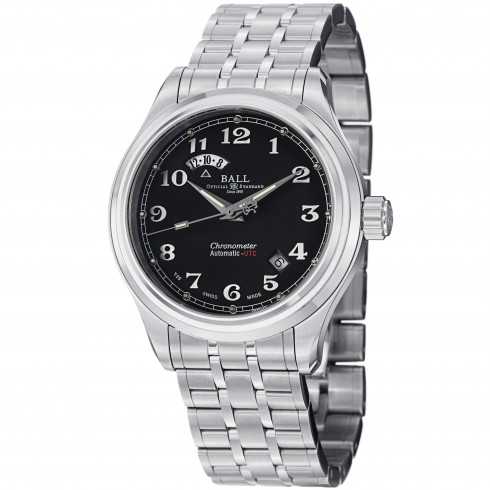 Replica Ball Train Master Dual Time Automatic Black Dial Men's Watch GM1020D-SCJ-BK Watch