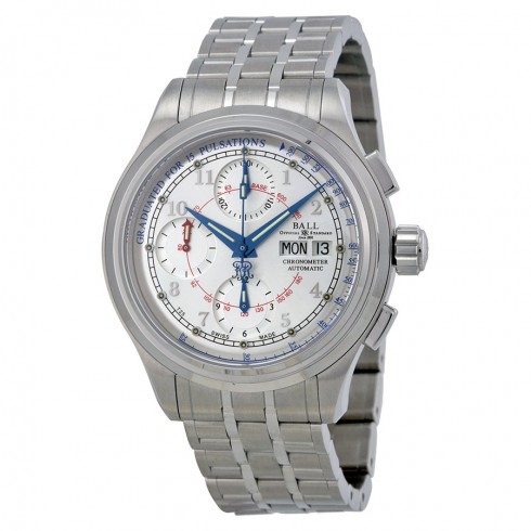Ball Trainmaster Pulse Meter Automatic Silver Dial Men's Watch CM1010DSCJWH watches