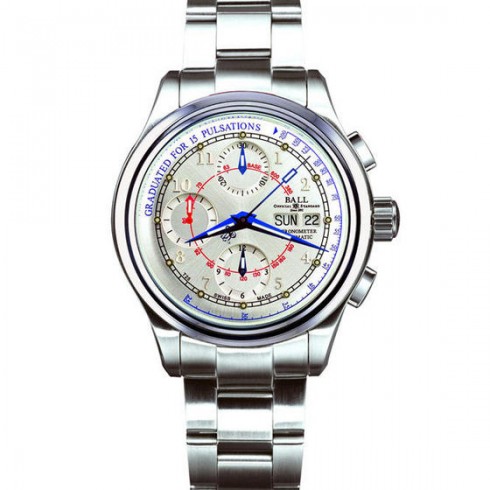 Ball Trainmaster Pulse Meter Automatic Silver Dial Men's Watch CM1010DSCJWH2 watches