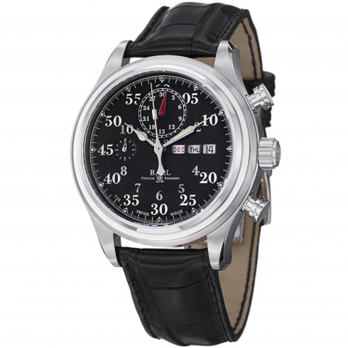 Ball Trainmaster Racer Automatic Black Dial Leather Men's Watch CM1030D-L1J-BK watches