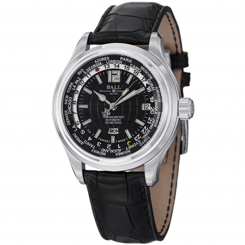 Ball Trainmaster World Time Automatic Black Dial Men's Watch GM1020D-L1FCAJB watches