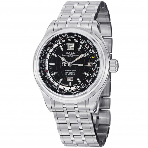 Ball Trainmaster World Time Automatic Black Dial Men's Watch GM1020D-S1CAJ-B watches