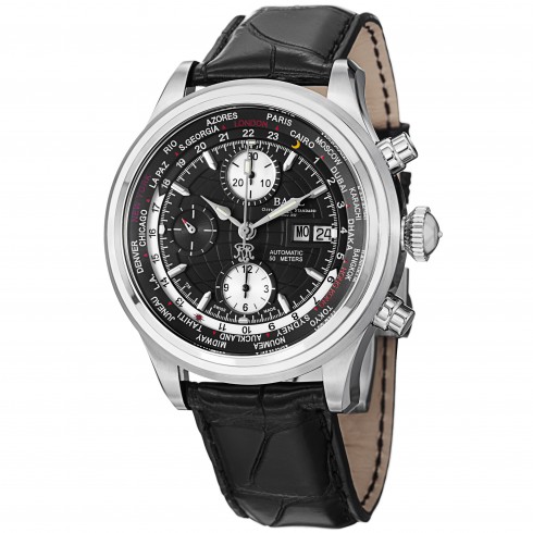 Ball Trainmaster World Time GMT Chronograph Black Dial Men's Watch CM2052DLJBK watches