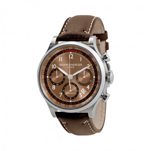 Baume and Mercier Capeland Brown Dial Chronograph Men's Watch 10002 watches