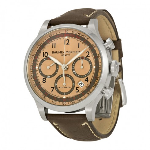 Baume and Mercier Capeland Copper Dial Automatic Chronograph Men's Watch 10004 watches